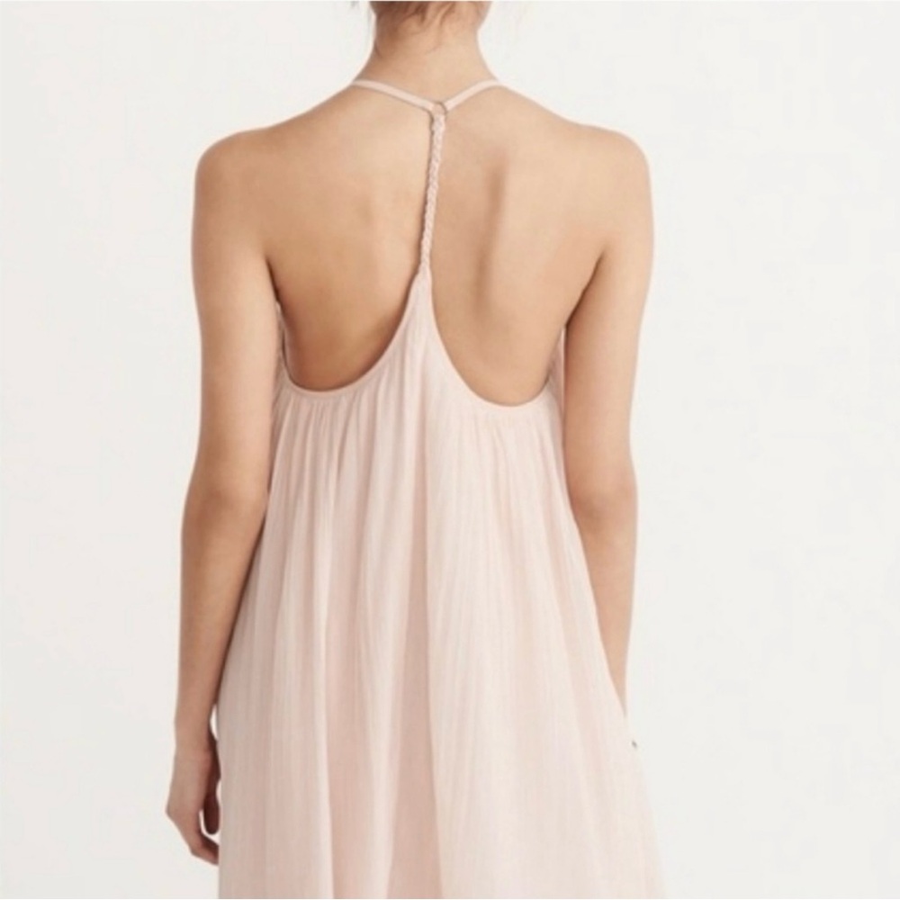 Abercrombie & Fitch Pleated Mini Dress Pink Strap Dress Size Medium - Picture 2 of 12
